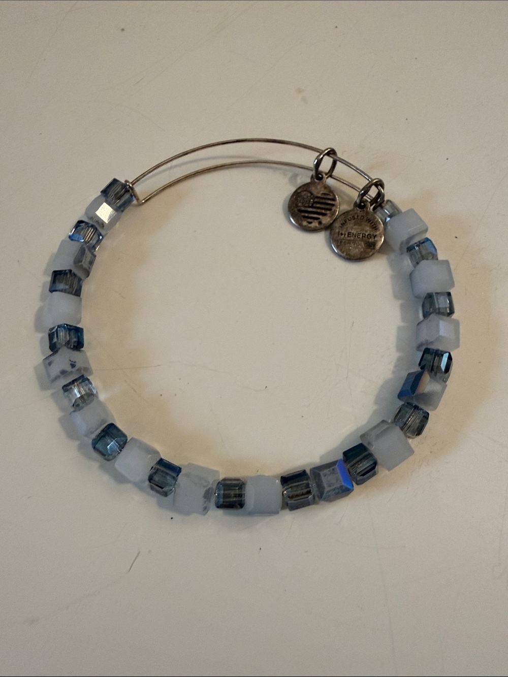 A&A • Sea Glass Blue Charm Bracelet